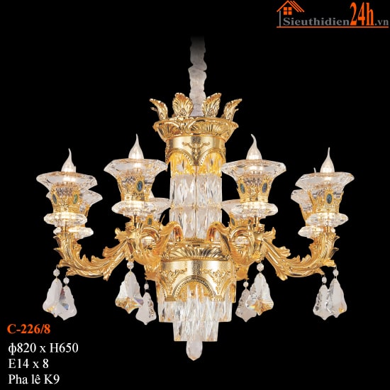 Đèn Chùm Pha Lê Euroto C-226/8