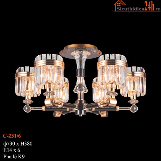 Đèn Chùm Pha Lê Euroto C-231/6