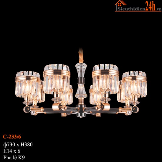 Đèn Chùm Pha Lê Euroto C-233/6