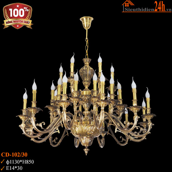 Đèn Chùm Đồng Euroto CD-102/30