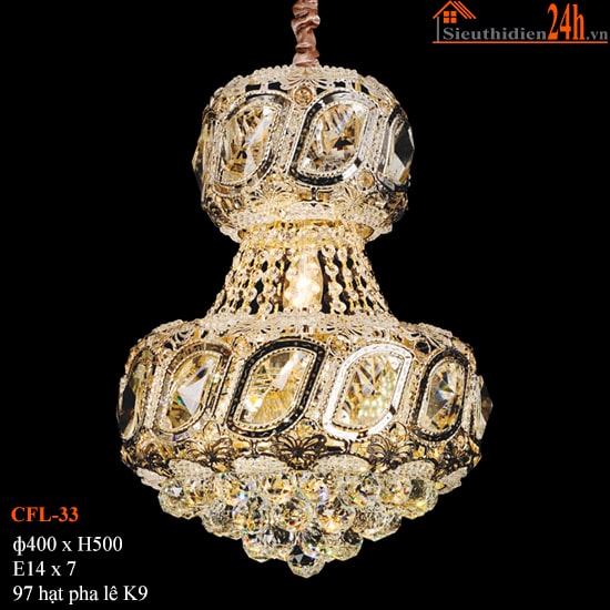 Đèn Chùm Pha Lê Euroto CFL-33