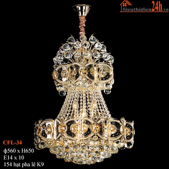 Đèn Chùm Pha Lê Euroto CFL-34