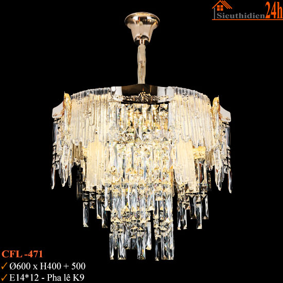Đèn Chùm Pha Lê Euroto CFL-471