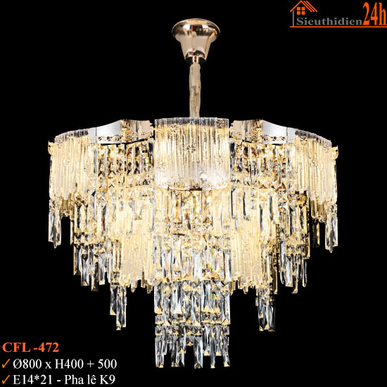 Đèn Chùm Pha Lê Euroto CFL-472