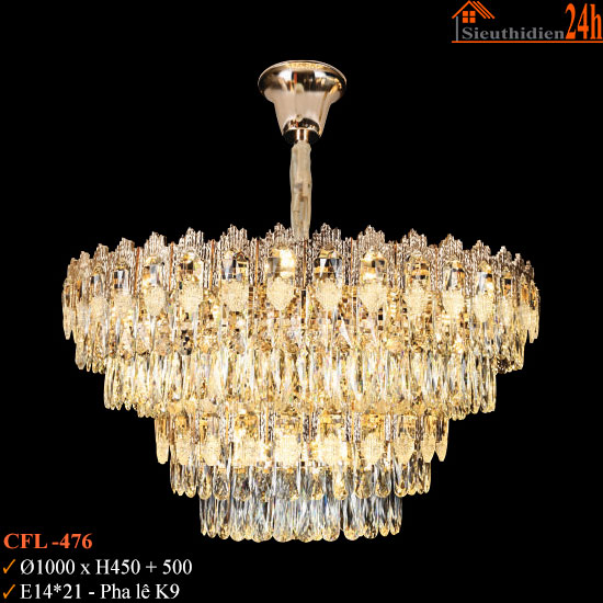 Đèn Chùm Pha Lê Euroto CFL-476