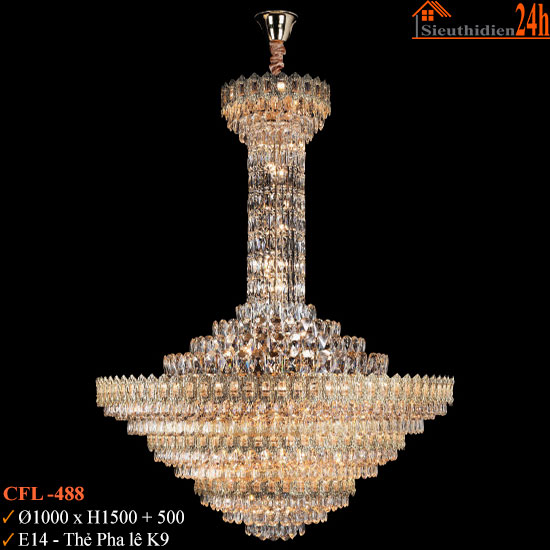 Đèn Chùm Pha Lê Euroto CFL-488