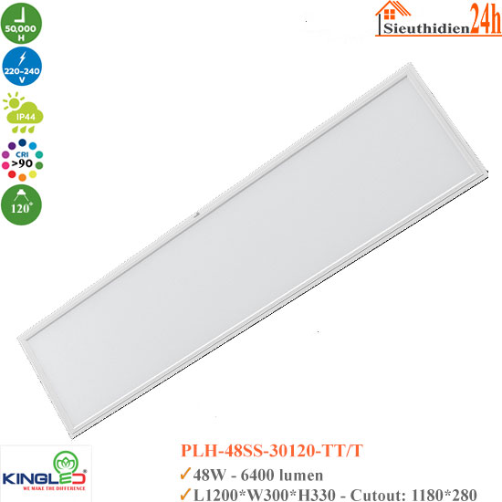 Đèn Led Panel Hộp KingLed Zoisite PLH-48SS-30120 48W