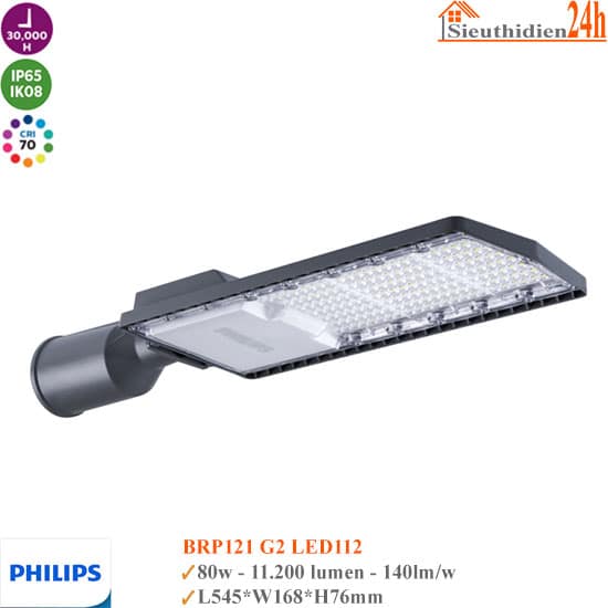 Đèn Đường Led Philips BRP121 G2 LED112 80W