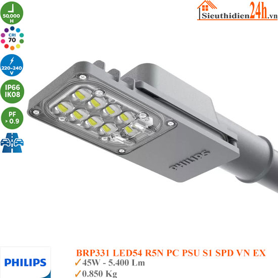 Đèn Đường Led Philips BRP331 LED54 45W