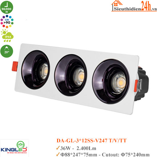 Đèn Spotlight KingLed Turquoise DA-GL 36W