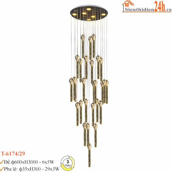 Đèn Thả Pha Lê Euroto T-6174/29