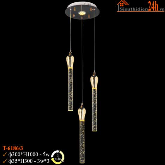 Đèn Thả Pha Lê Euroto T-6186/3