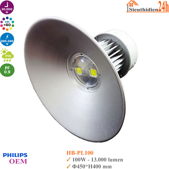 Đèn Led Highbay Philips OEM HB-PL 100W