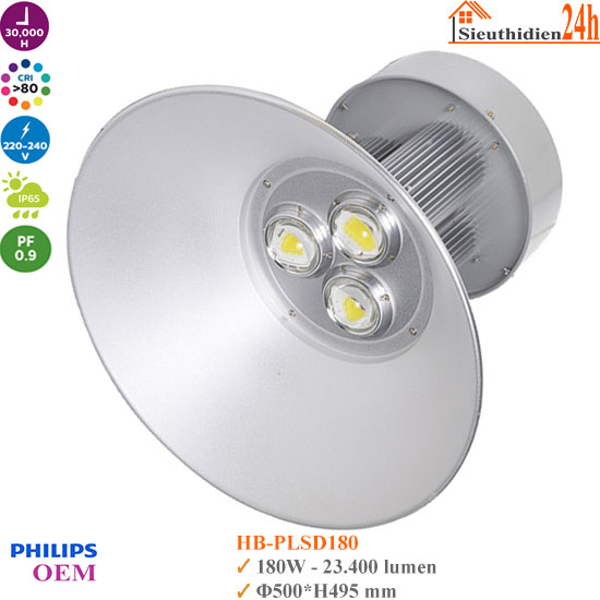 Đèn Led Highbay Philips OEM HB-PLSD 180W