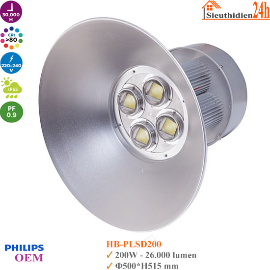 Đèn Led Highbay Philips OEM HB-PLSD 200W