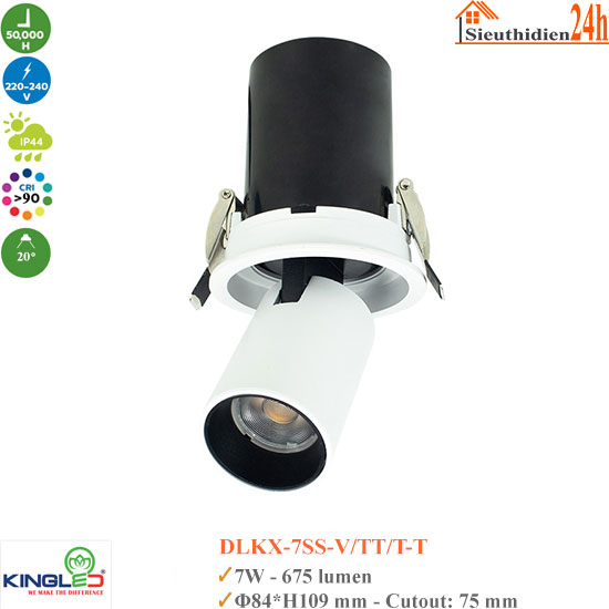 Đèn Spotlight KingLed DLKX-7SS 7W