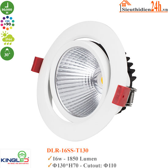 Đèn Spotlight KingLed Opal DLR-16SS-T130 16W