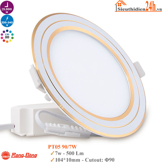 Đèn Led Âm Trần Rạng Đông PT05 90/7W