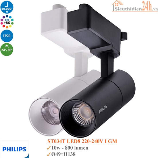 Đèn Rọi Ray Philips ST034T Led8 10w 220-240V I GM
