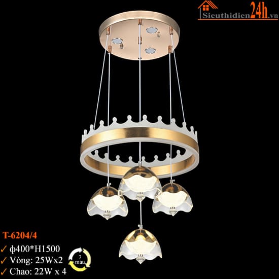 Đèn Thả Trần Euroto T-6204/4