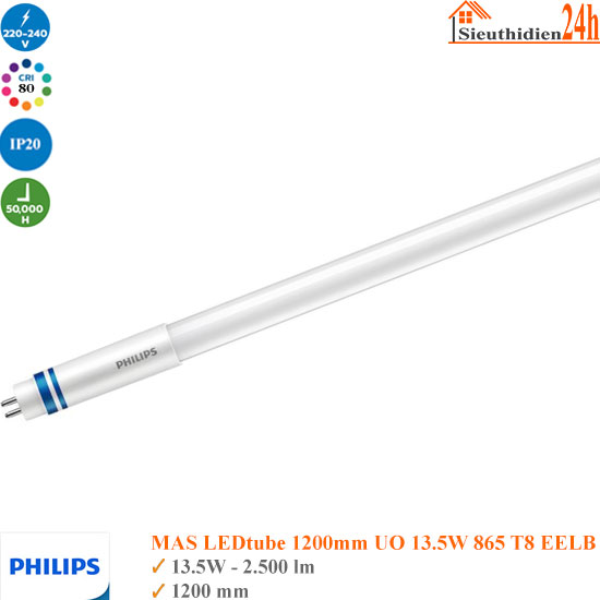 Bóng Đèn Tuýp Philips MAS LEDtube 1200mm UO 13.5W T8