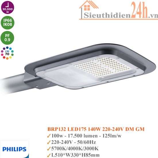 Đèn Đường Led Philips BRP132 LED175 140W