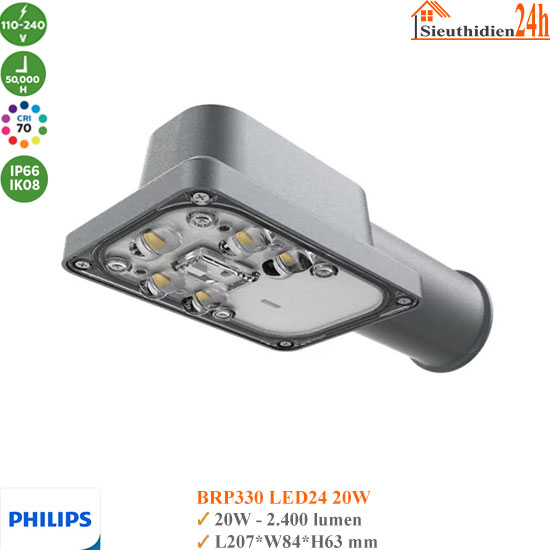 Đèn Đường Led Philips BRP330 LED24 20W