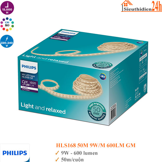 Đèn Led Dây Philips HLS168 50M 9W/M 220V