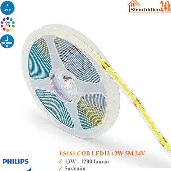 Đèn Led Dây COB Philips LS161 LED12 13W 5M 24V