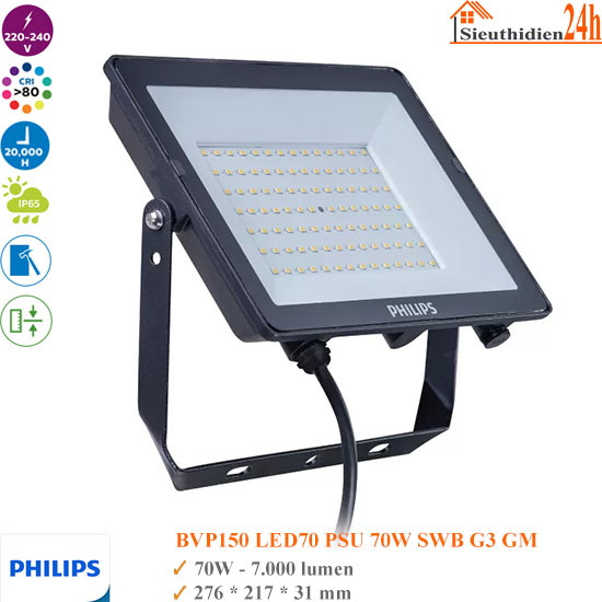 Đèn Pha Led Philips BVP150 G3 LED70 70W
