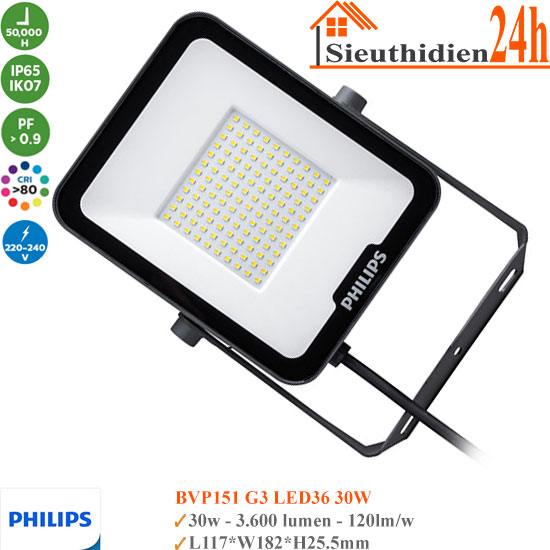 Đèn Pha Led Philips BVP151 G3 LED36 30W