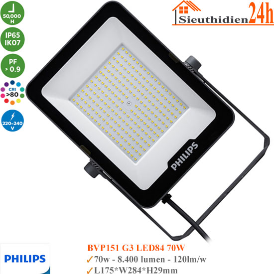 Đèn Pha Led Philips BVP151 G3 LED84 70W