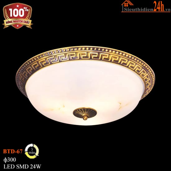 Đèn Ốp Trần Đồng Euroto BTD-67
