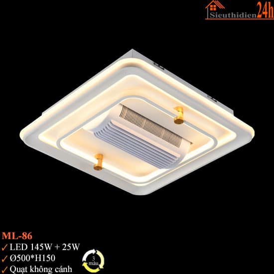 Đèn Quạt Không Cánh Euroto ML-86