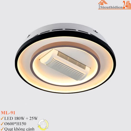 Đèn Quạt Không Cánh Euroto ML-91