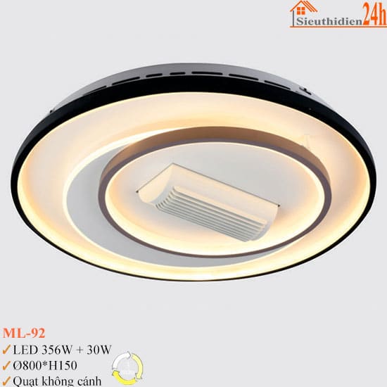 Đèn Quạt Không Cánh Euroto ML-92