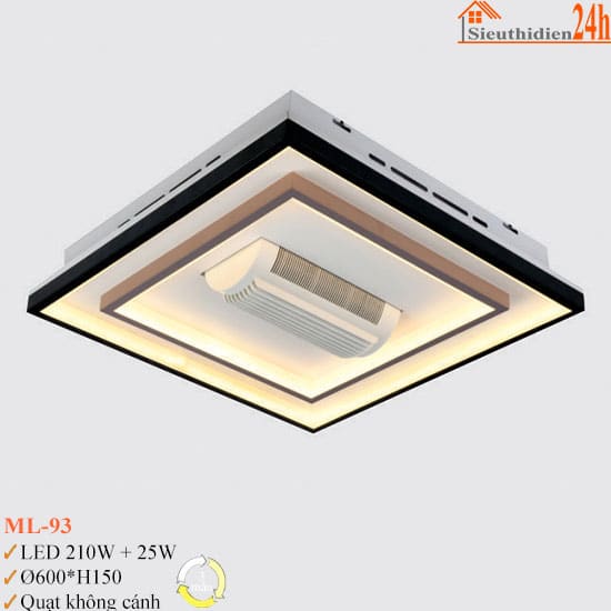 Đèn Quạt Không Cánh Euroto ML-93