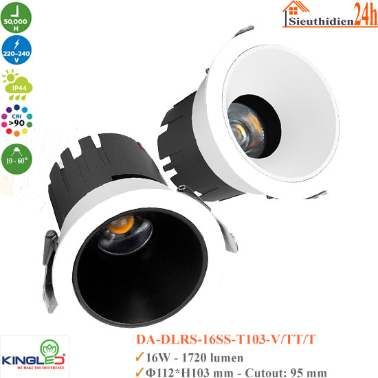 Đèn Spotlight KingLed Zircon DA-DLRS 16W