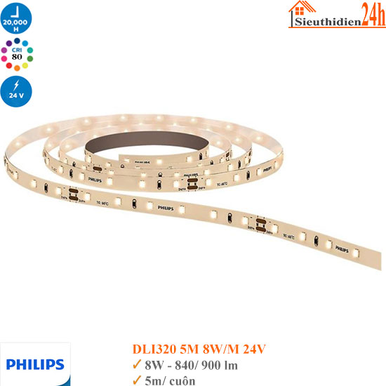 Đèn Led Dây Philips DLI320 8W/M 24V 5M