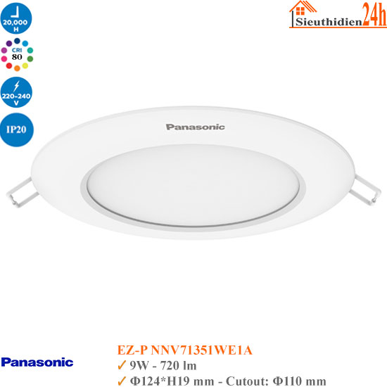 Đèn Âm Trần Đổi Màu Panasonic EZ-P NNV71351WE1A 9W
