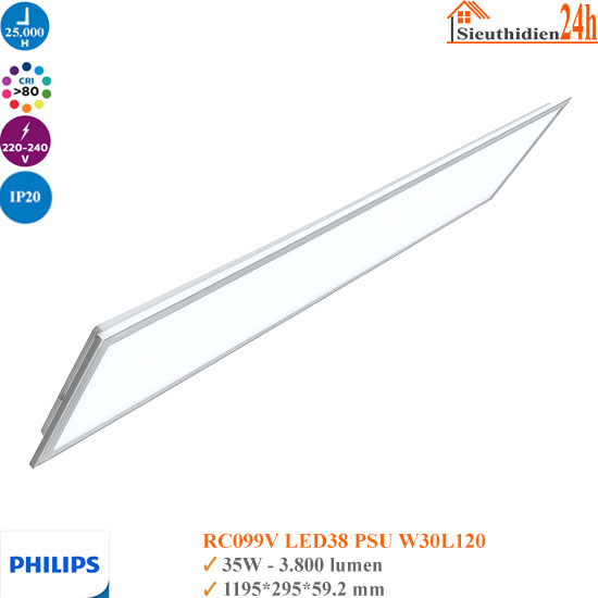Đèn Led Panel Philips RC099V LED38 PSU W30L120