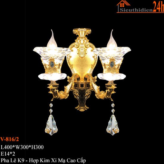 Đèn Tường Pha Lê Euroto V-816/2