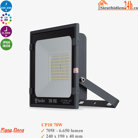Đèn Pha Led Rạng Đông CP10 70W
