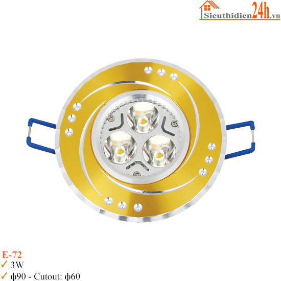 Đèn Spotlight Âm Trần Mini Euroto E-72 3w