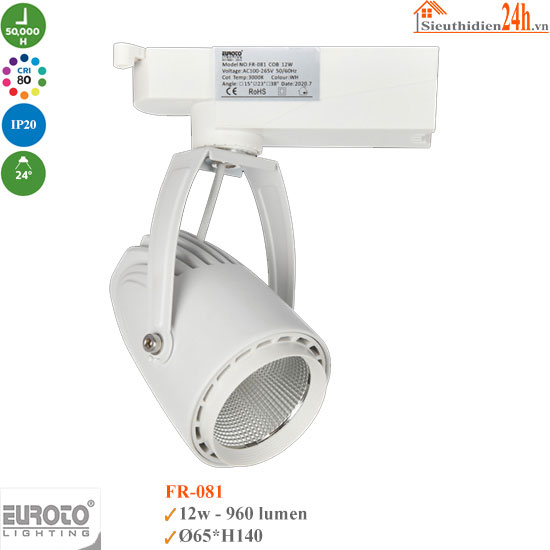 Đèn Rọi Ray Euroto FR-081 12w