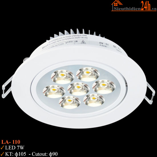 Đèn Spotlight Âm Trần Euroto LA-110 7w