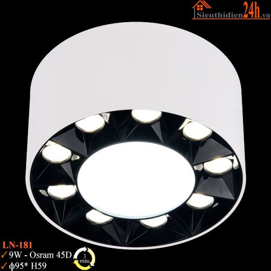 Đèn Ống Bơ Đổi Màu Euroto LN-181 9W