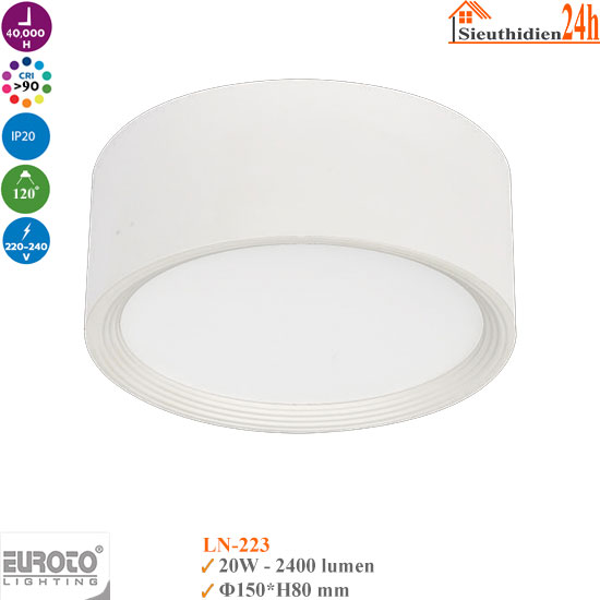 Đèn Ống Bơ Đổi Màu Euroto LN-223 20W