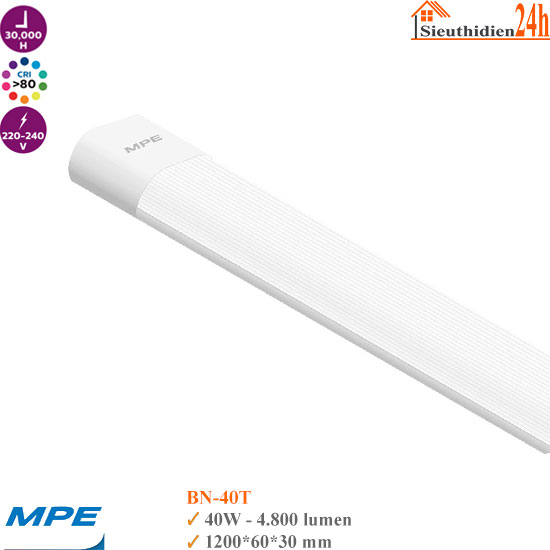 Đèn Led Bán Nguyệt Oval MPE BN-40T 40W
