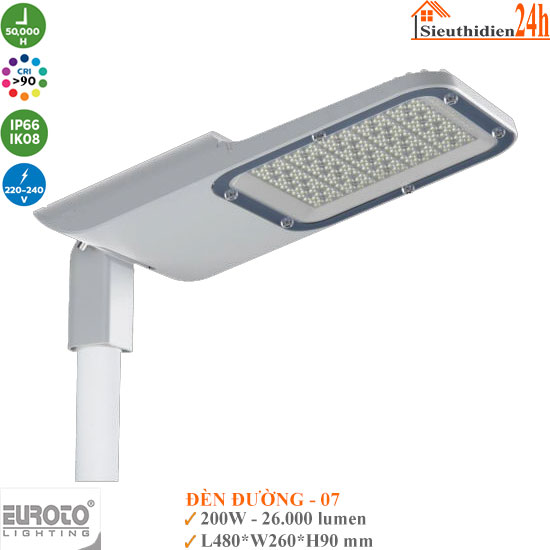 Đèn Đường Led Euroto DD-07 200W